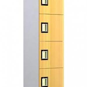 ตู้ล็อคเกอร์ไม้ 6 ช่อง WLK-16A ขนาด 30x45x185 ซม.