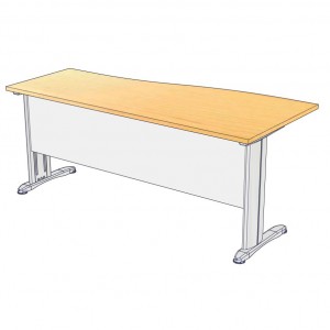 โต๊ะทำงาน W-MRL18860W ขนาด180x(80*60)x75 ซม