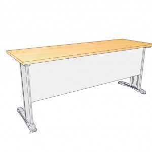 โต๊ะทำงาน S-MR186000W ขนาด180x60x75 ซม.