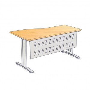 โต๊ะทำงาน W-MPR15680M ขนาด150x(60*80)x75 ซม.