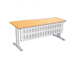 โต๊ะทำงาน W-MPR18680M ขนาด180x(60*80)x75 ซม.