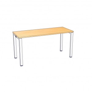โต๊ะทำงาน รุ่น S-MX156000X ขนาด 150*60*75 ซม.