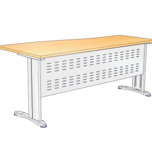 โต๊ะทำงาน W-MRR18680M ขนาด180x(60*80)x75 ซม