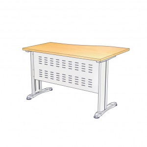 โต๊ะทำงาน W-MRL12860M ขนาด120x(80*60)x75 ซม.